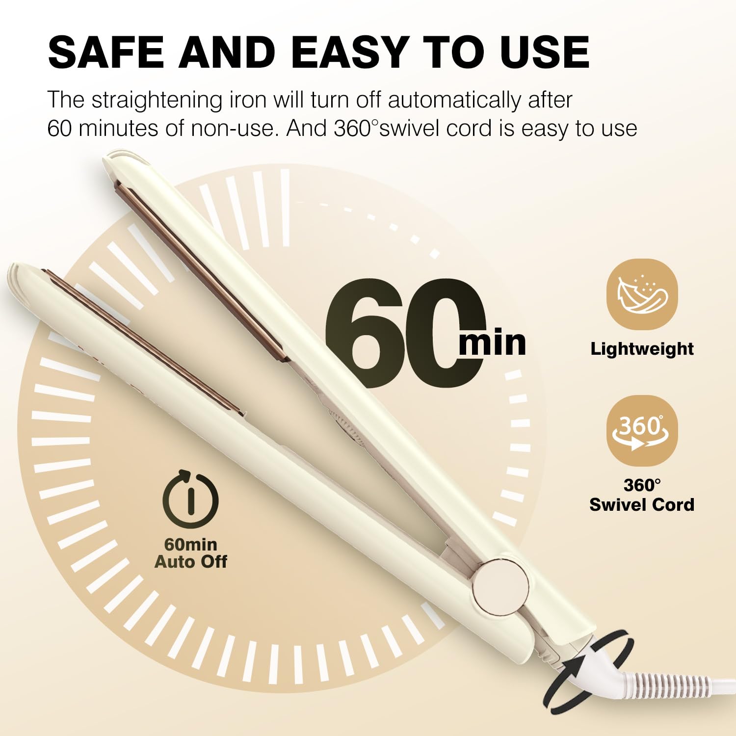 MiroPure curling capability demonstrated for versatile waves and sleek straight styles.