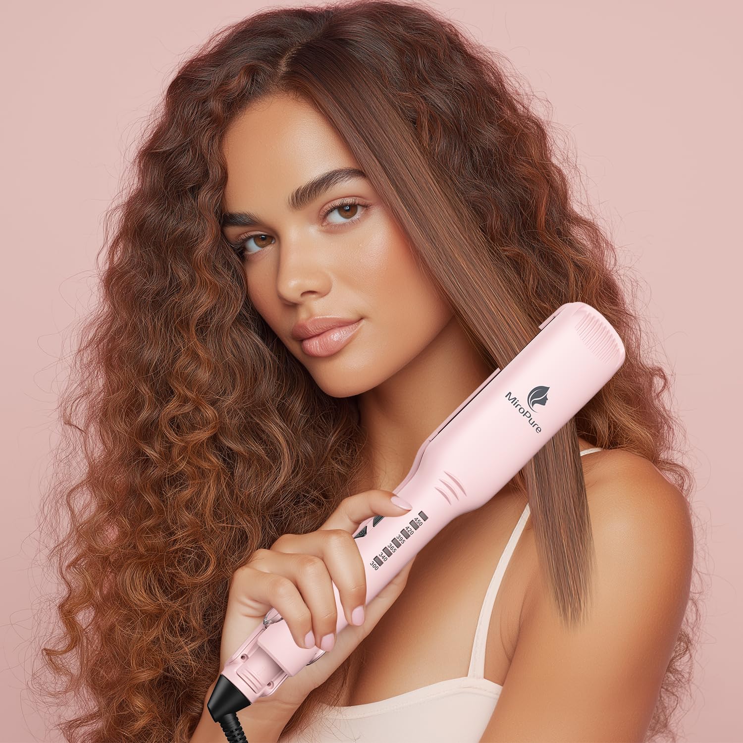 MiroPure flat iron dual voltage works worldwide for travel