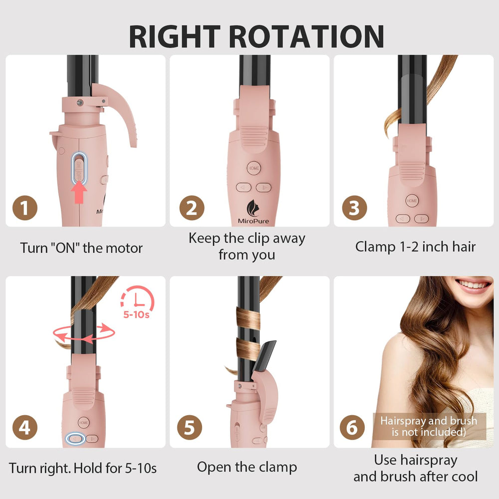 MiroPure safety cool leg keeps hot surfaces away from skin for safer styling.