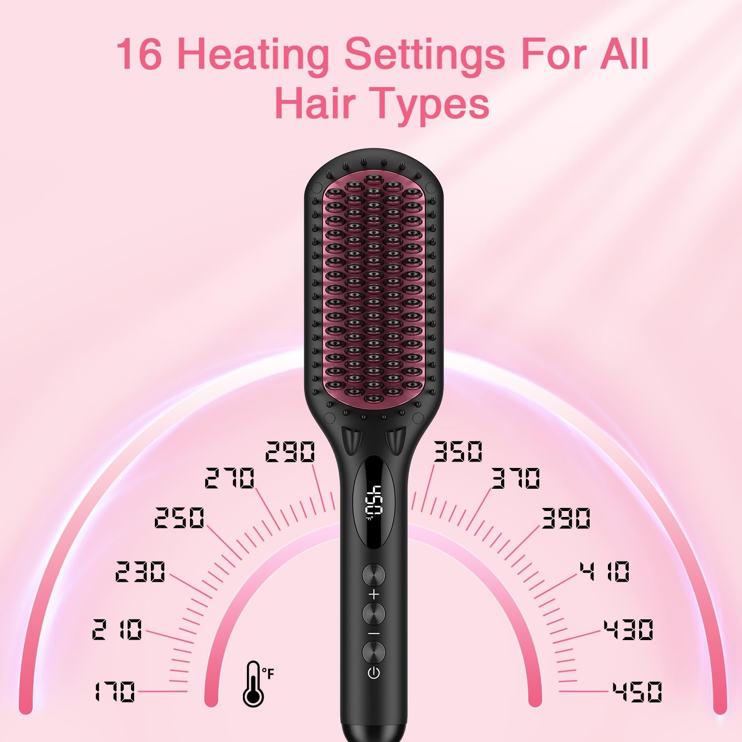 MiroPure temperature lock display for stable heat during styling sessions.