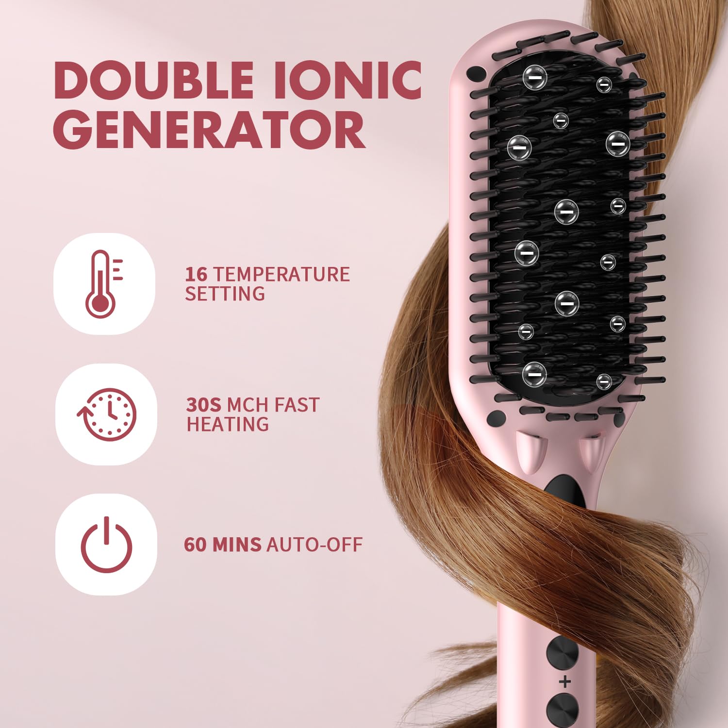 MiroPure travel-ready pink set showcases portable hair care on the go.