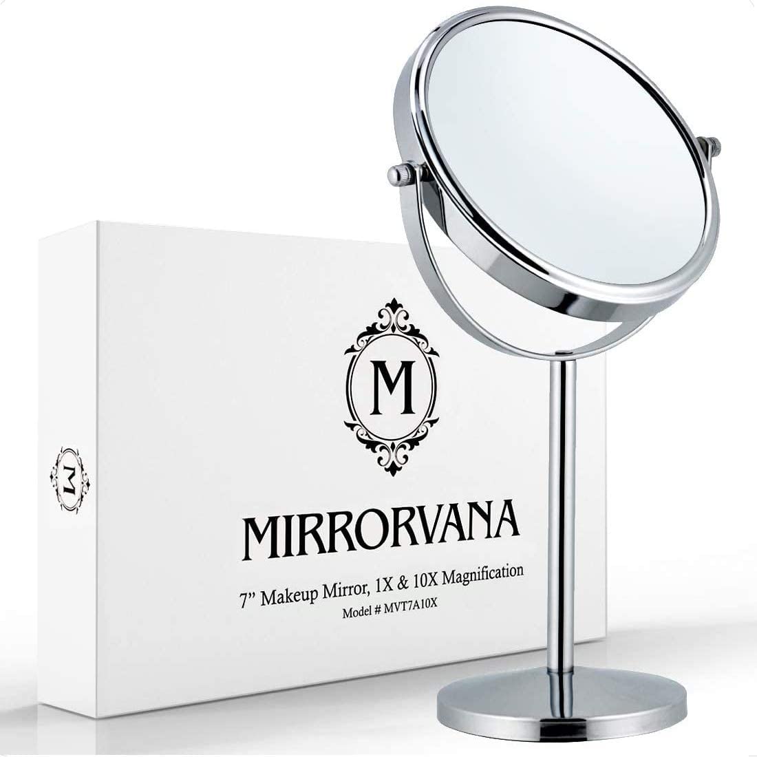 Mirrorvana 10x magnification detail for precise makeup application and grooming