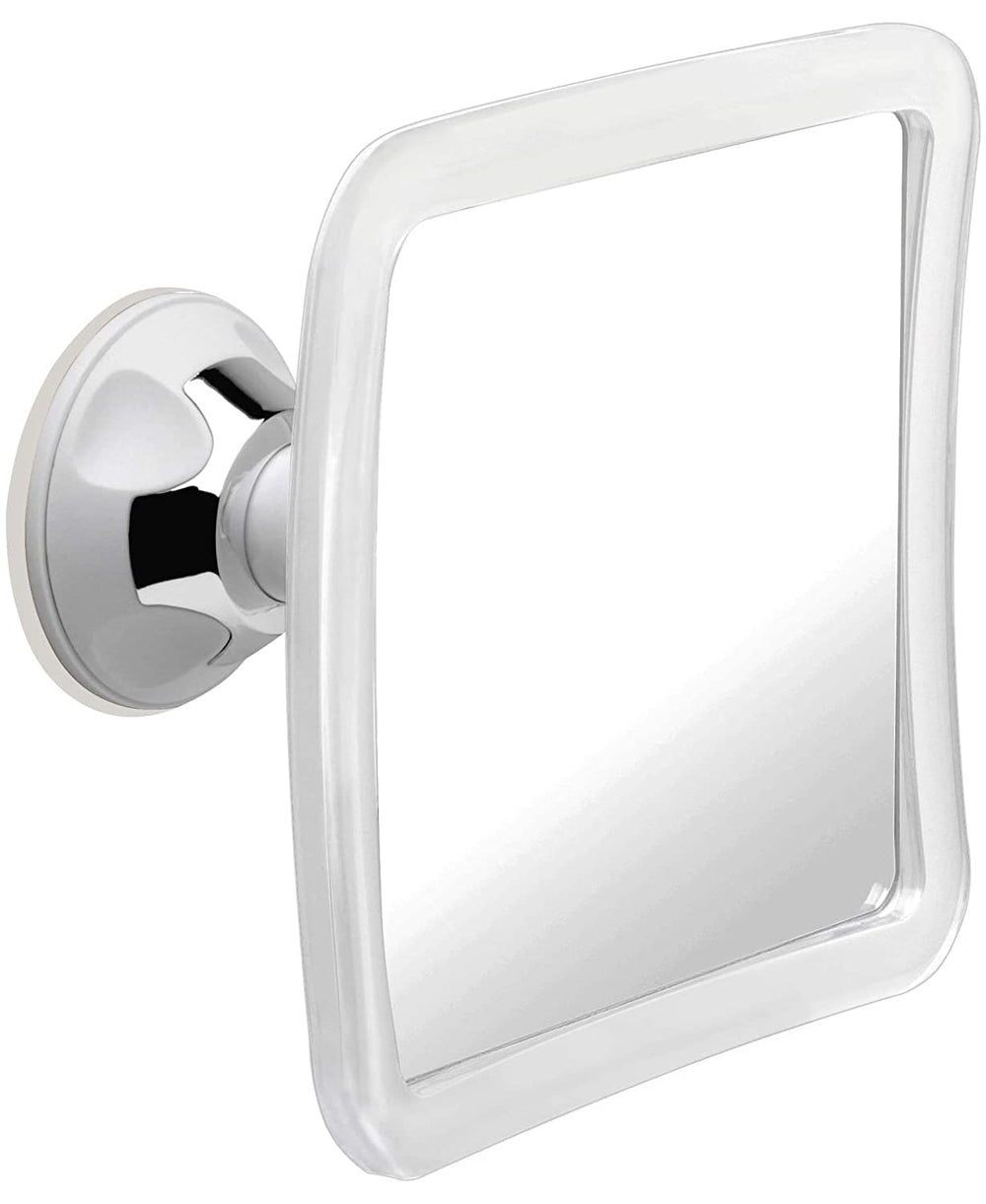 MIRRORVANA fogless shower mirror with 360° swivel for easy, precise shaving angles.