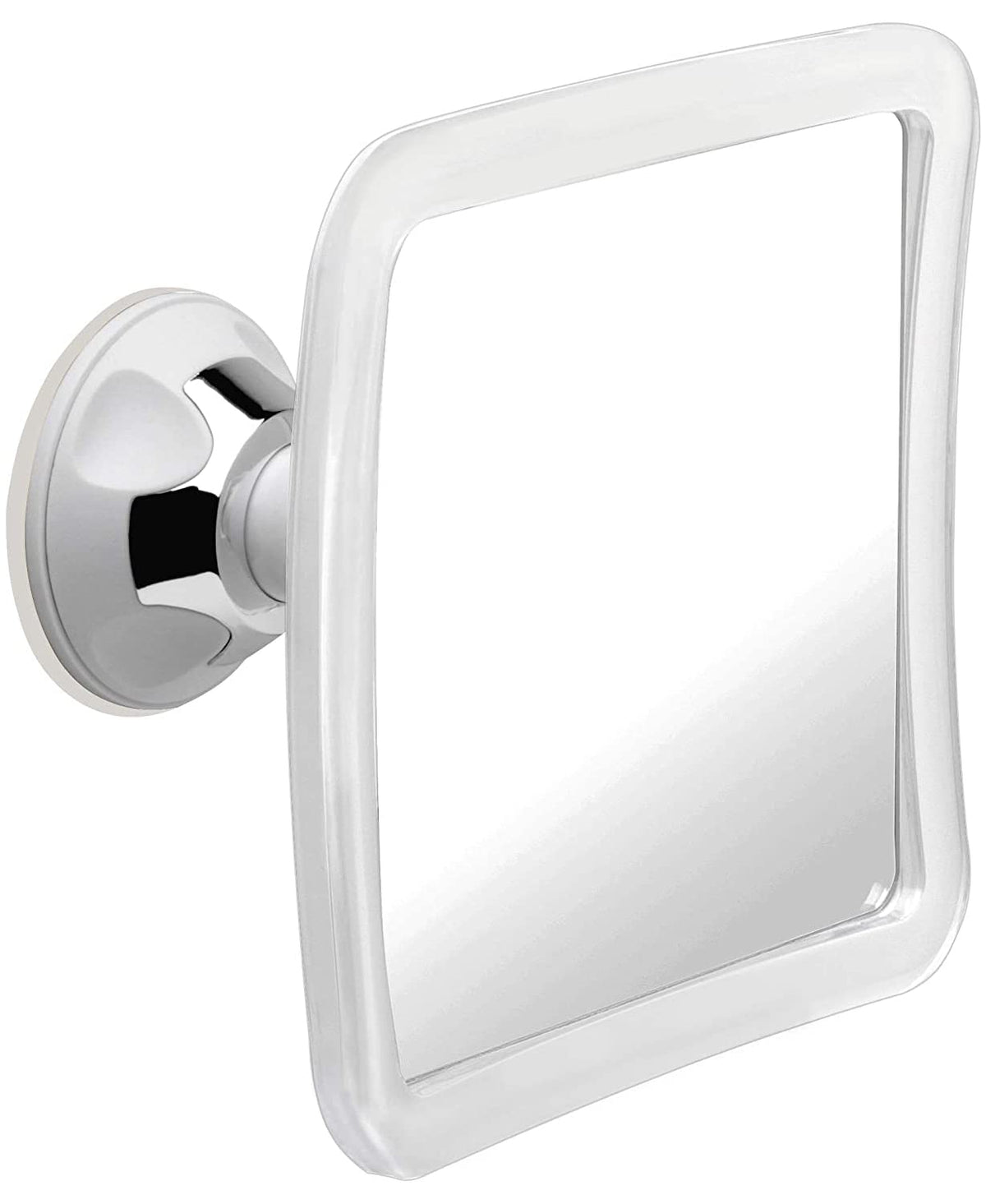MIRRORVANA fogless shower mirror with 360° swivel for easy, precise shaving angles.