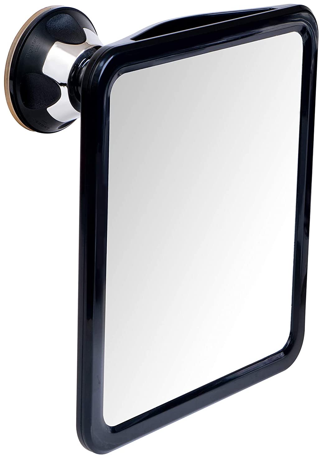 Mirrorvana fogless shower mirror front view for clear shaving with antifog performance.