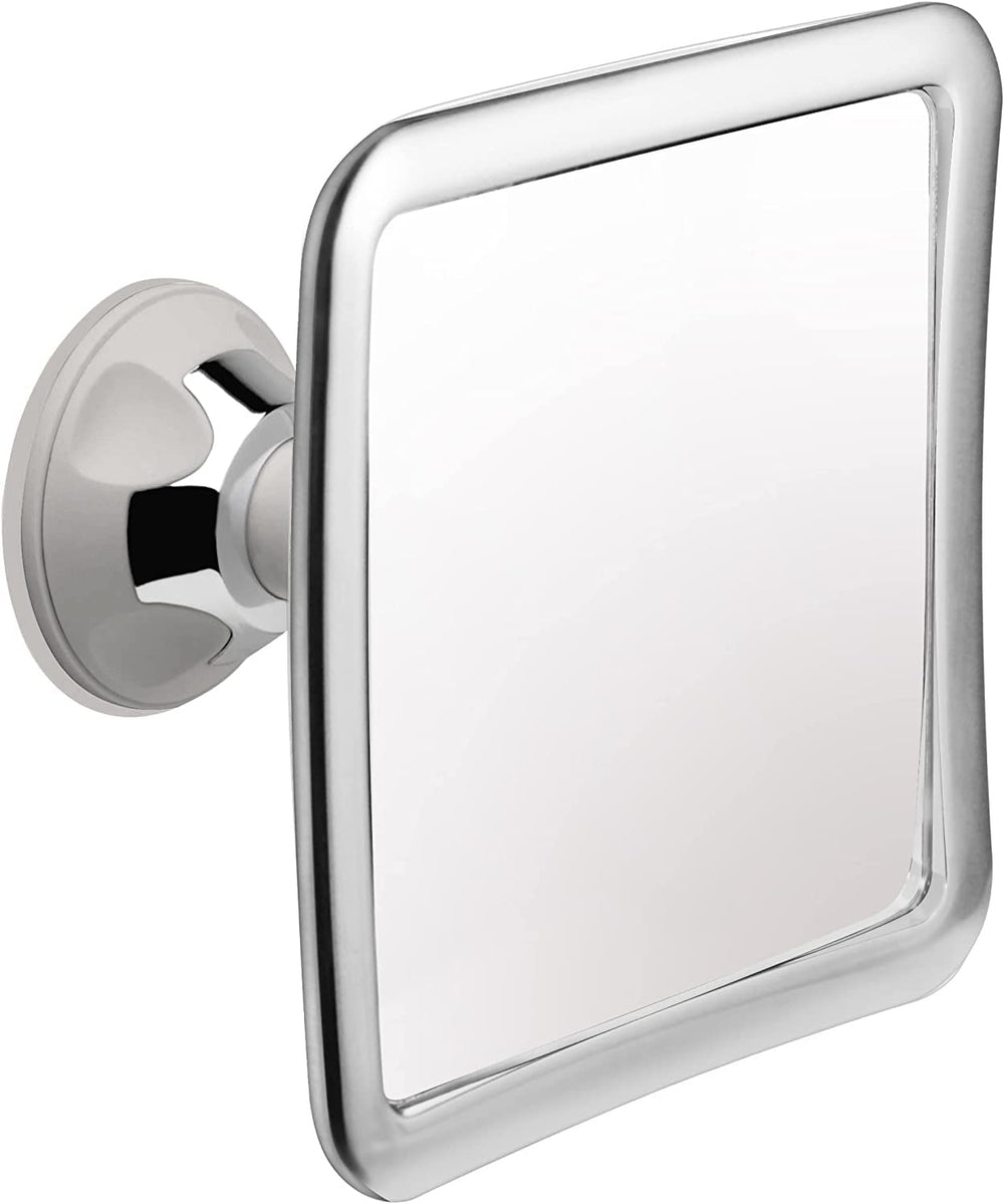 Mirrorvana fogless shower mirror with upgraded suction-cup delivers fog-free shaving on flat bathroom surfaces.
