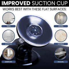 Mirrorvana hot-water reservoir boosts fog protection with warm water rinse.