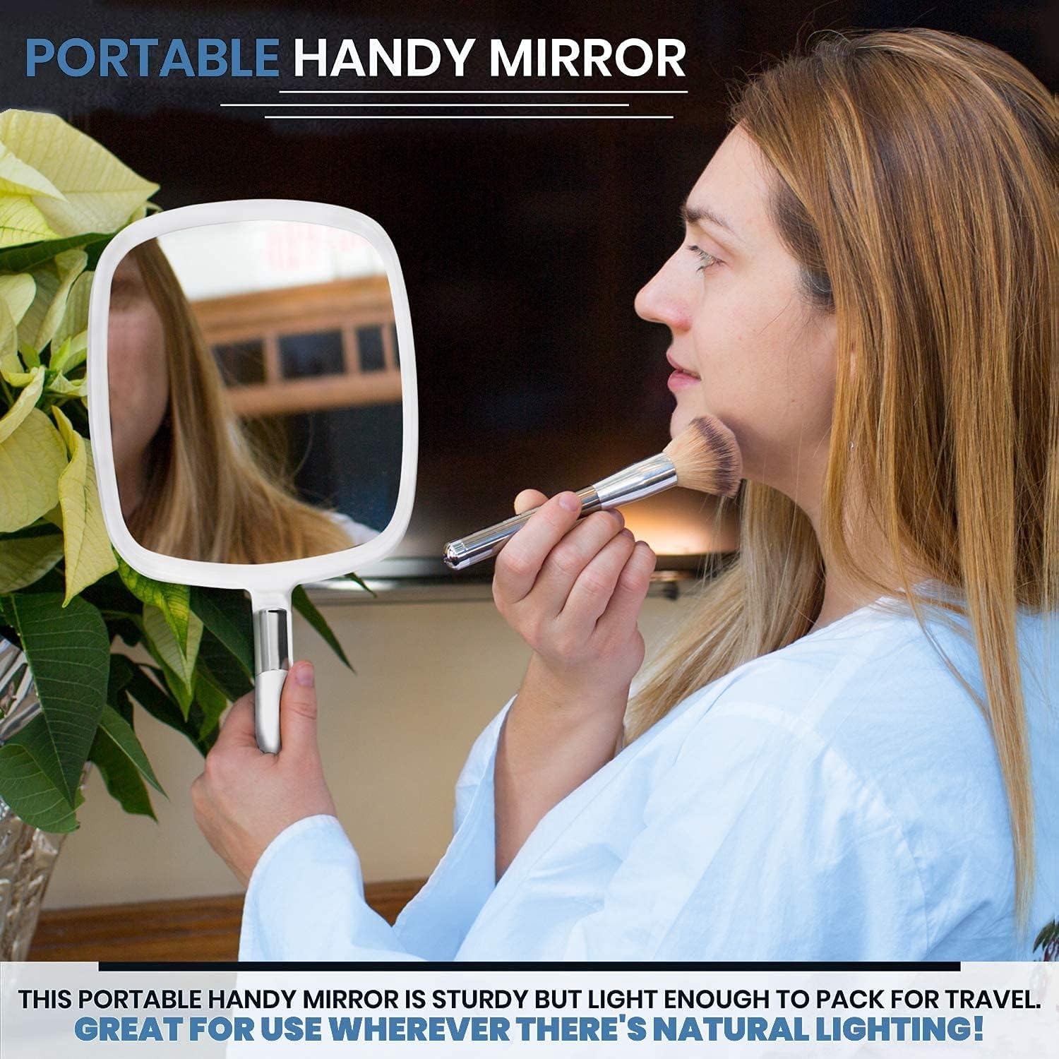 MIRRORVANA see-back-of-head capability helps you evaluate haircuts at home.
