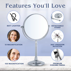MIRRORVANA padded base protects surfaces from scratches during use.
