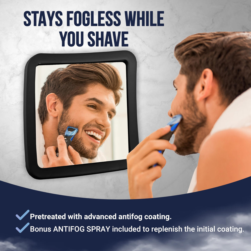 MIRRORVANA shatterproof surface ensures safe use in the shower.
