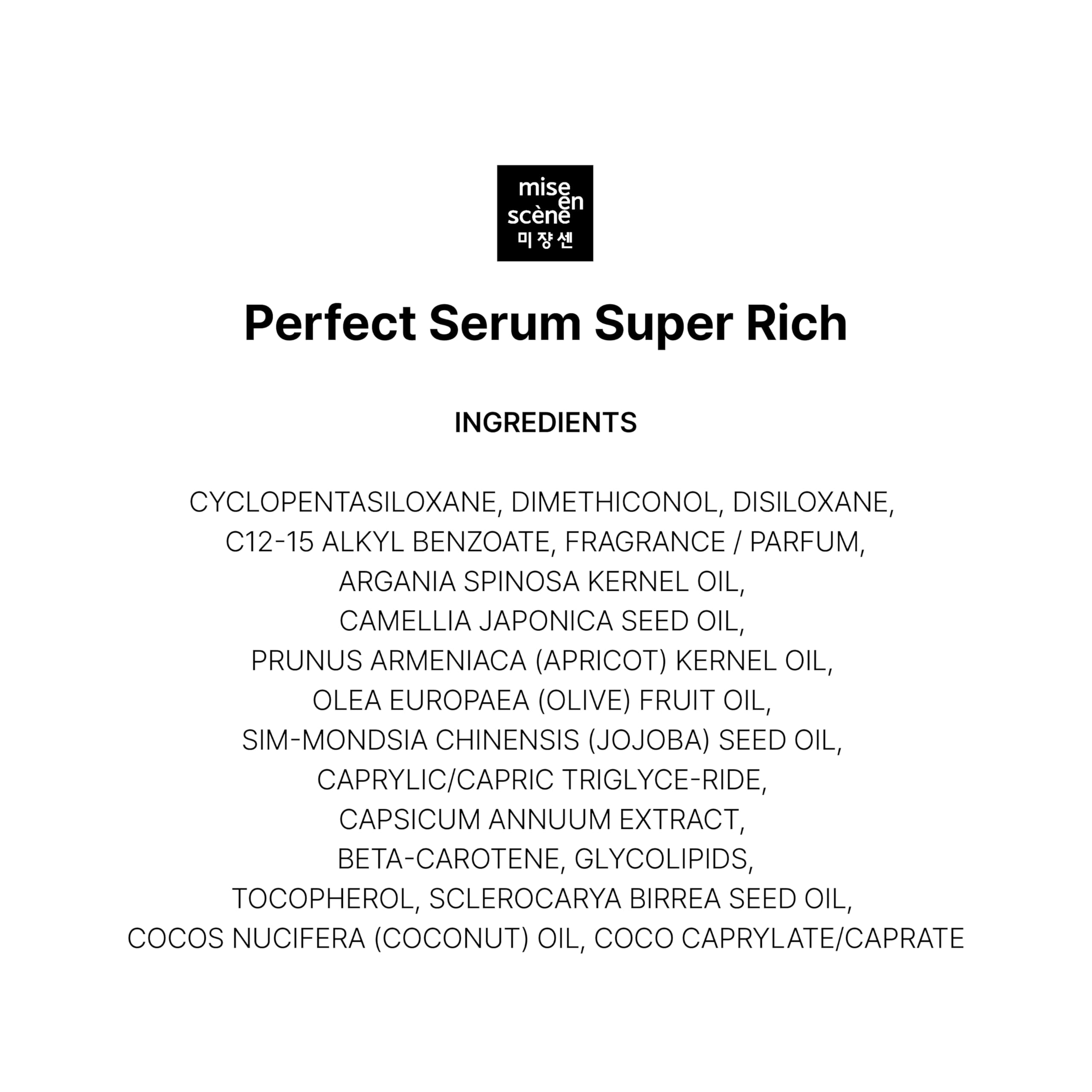Mise En Scene complete serum line for cohesive routine