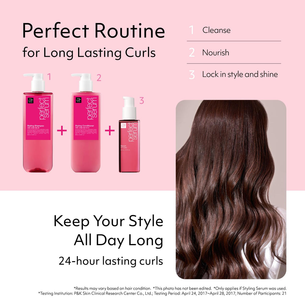 Mise En Scene daily nourishing hair care packaging on display