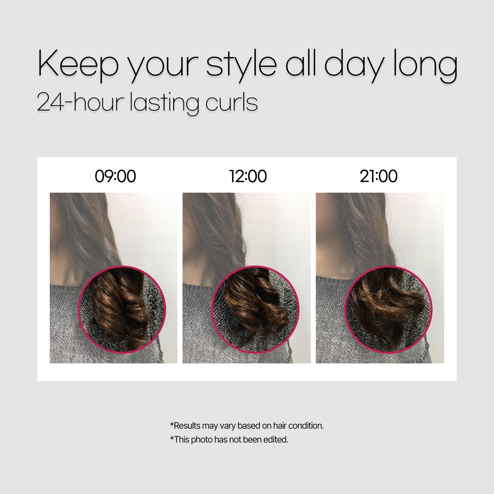Mise En Scene Perfect Serum heat-protection-graphic illustrates protection up to 446°F
