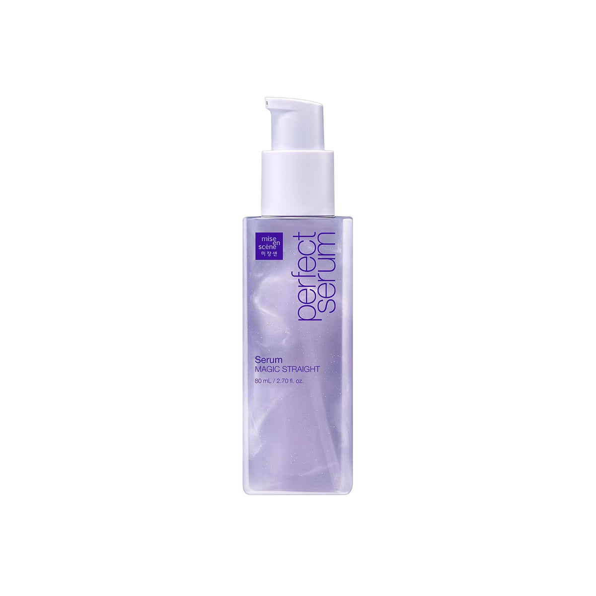 Mise En Scene Perfect Serum bottle for sleek, straight hair protection against humidity