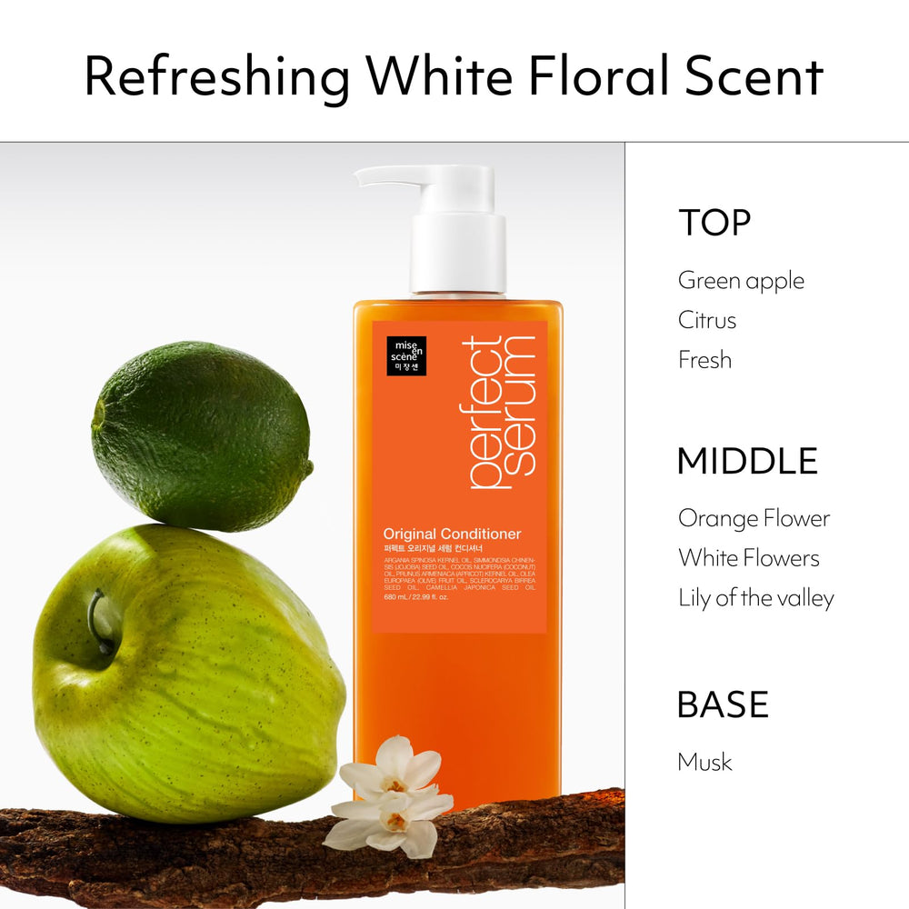 Mise En Scene Perfect Serum Original Conditioner gloss on silky hair