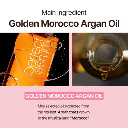 Mise En Scene Perfect Serum powdery-scent detail conveys premium fragrance
