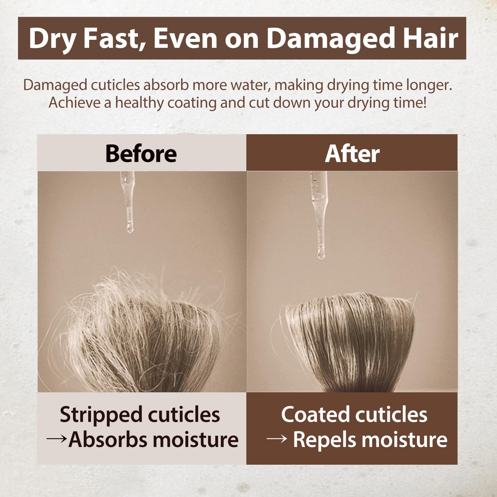 Mise En Scene moisturizing essence highlighting rich hydration for damaged hair
