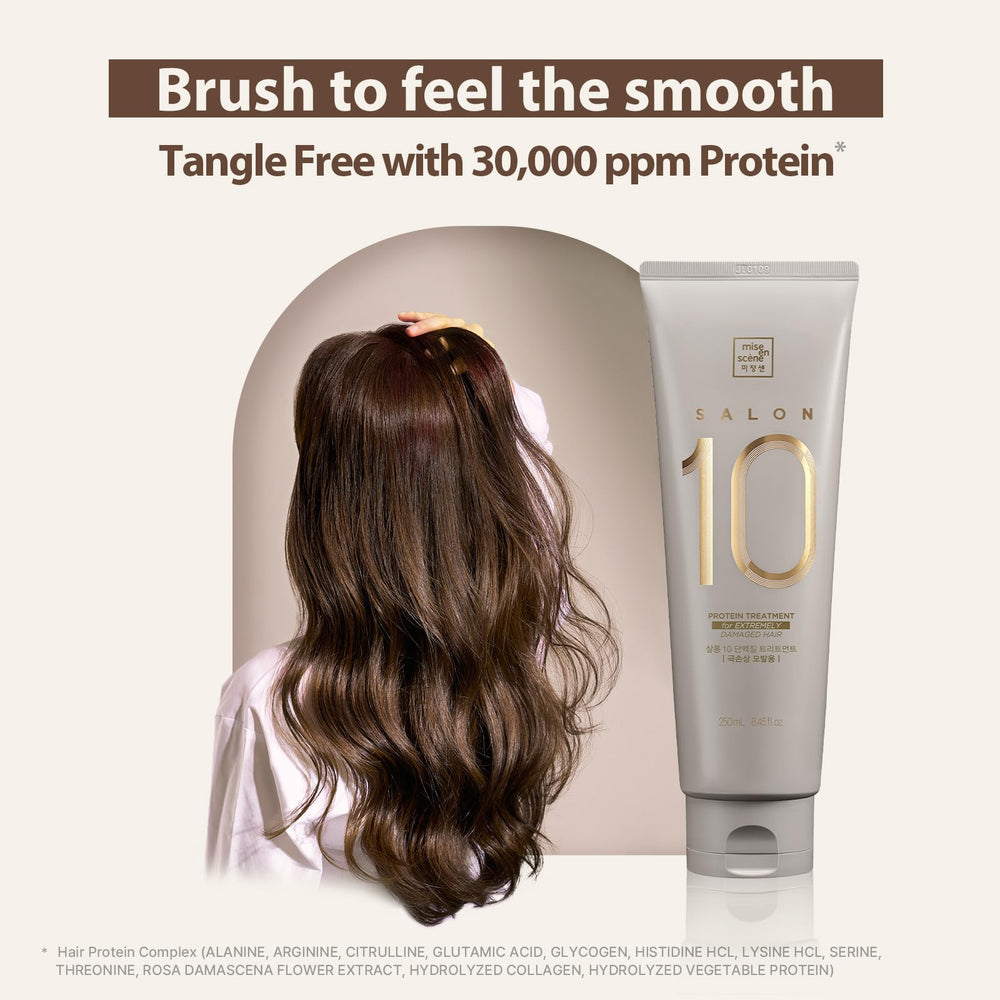 Mise En Scene Salon 10 Protein Treatment packaging display