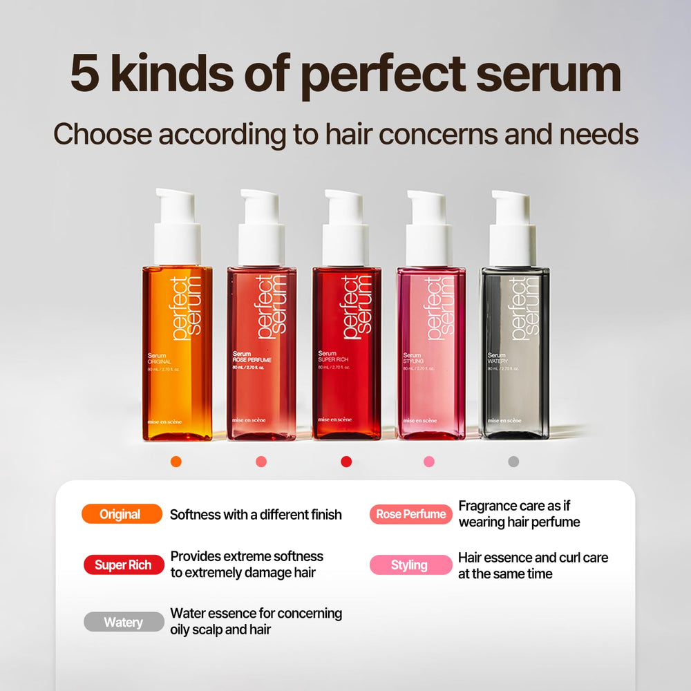 Mise En Scene salon-ready hair demo suggests professional shine