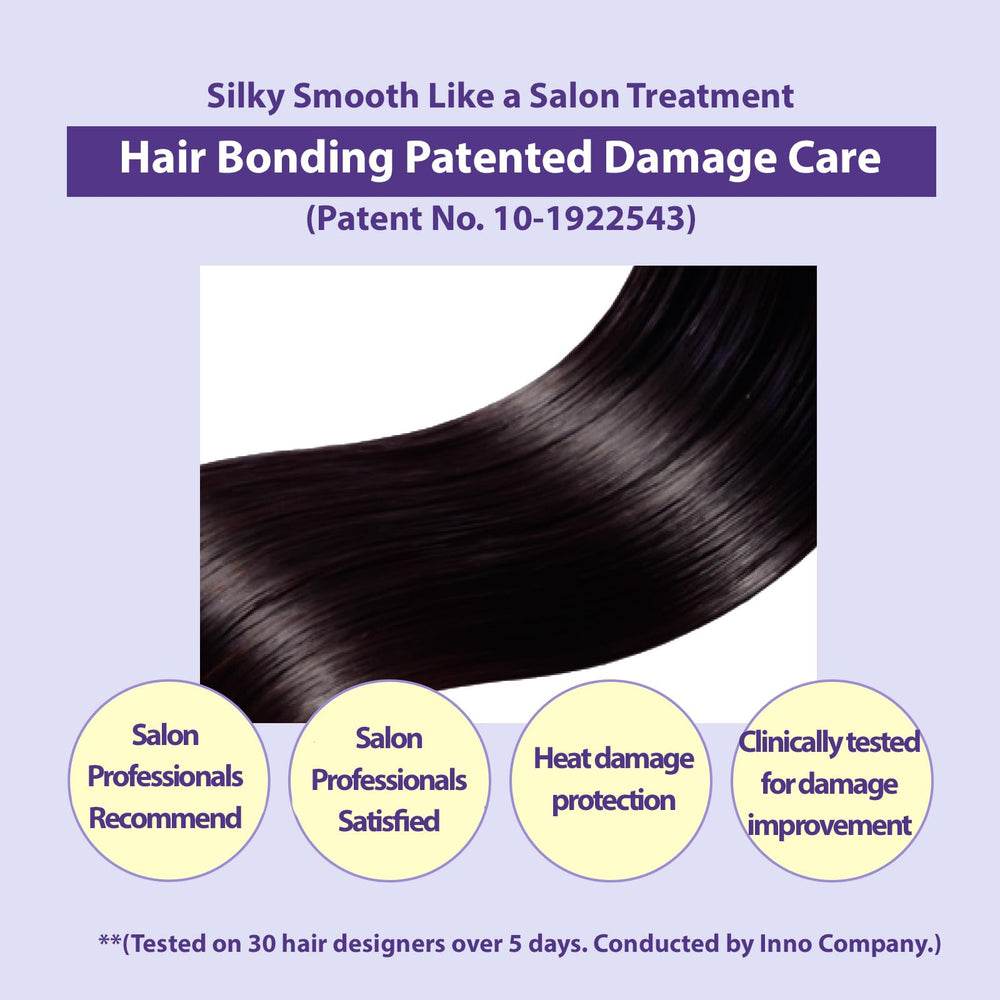 Mise En Scene Salon 10 after-wash glossy-looking hair following weekly treatment.