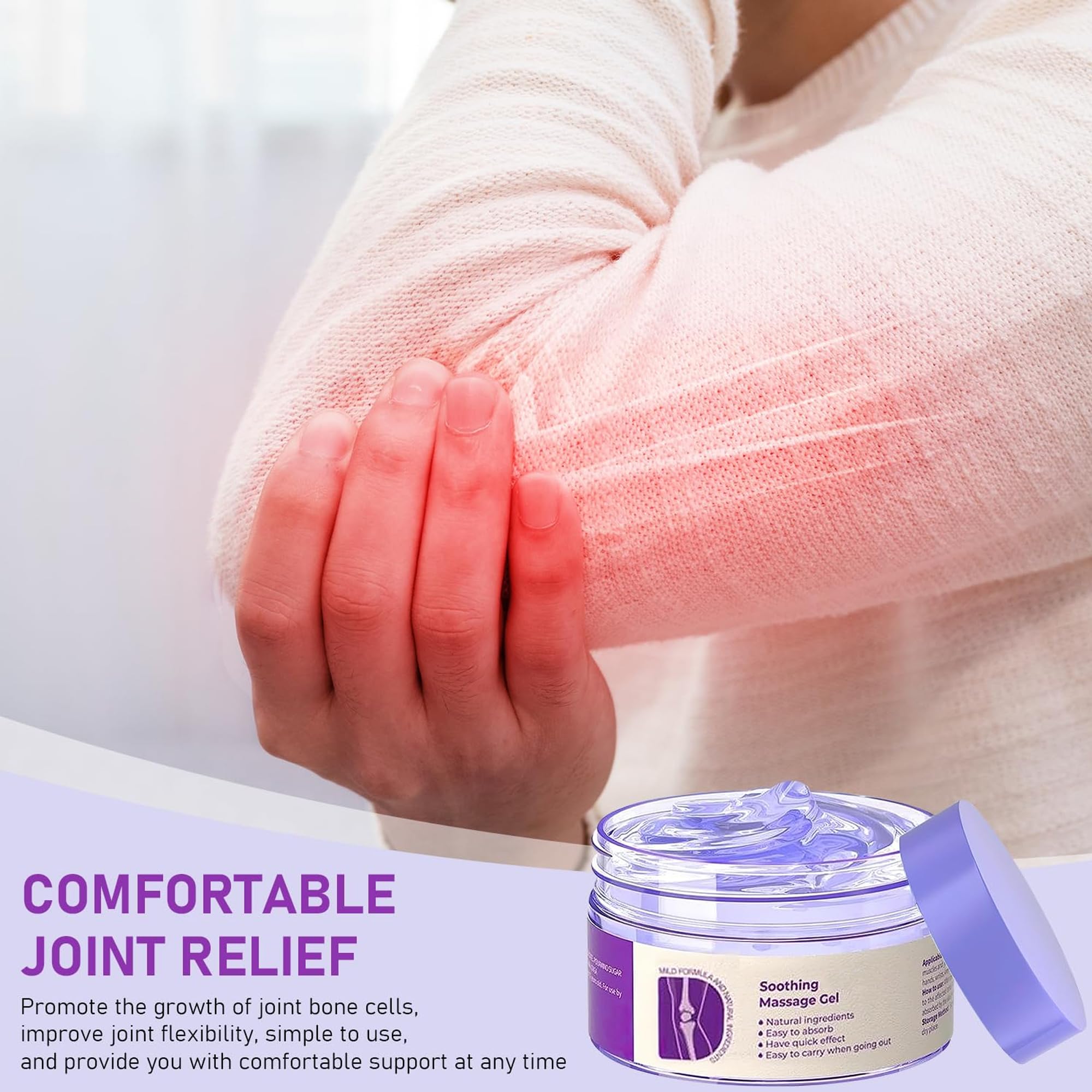 MISEDI joint gel fast-absorbing formula—smooth skin feel