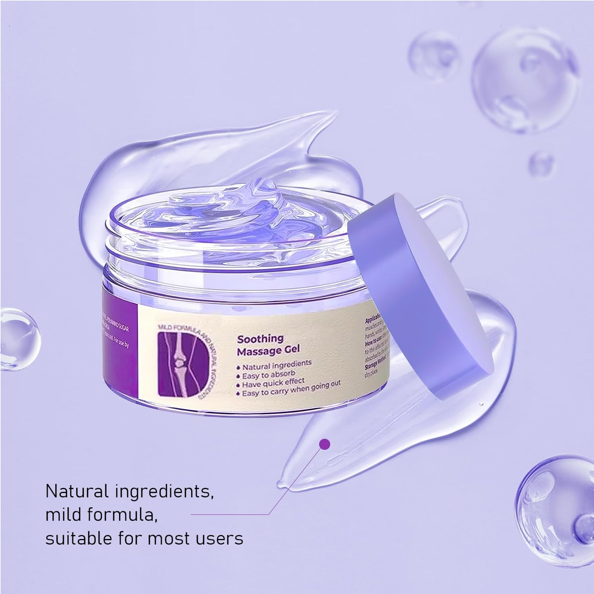 MISEDI purple moisturizing cream pack—creamy hydration supports daily mobility