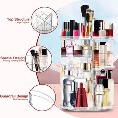 MISERWE adjustable layers 7 provide flexible height for various makeup and skincare items.