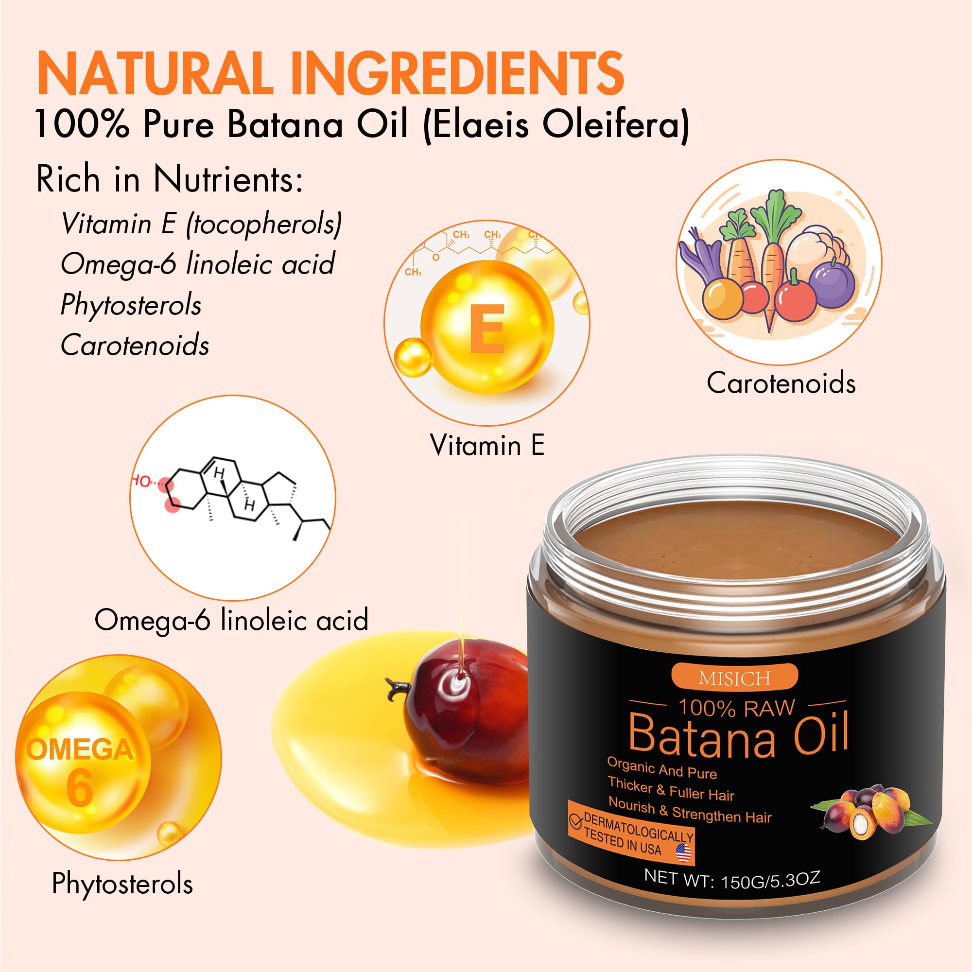 MISICH Batana oil application image demonstrates scalp massage technique.