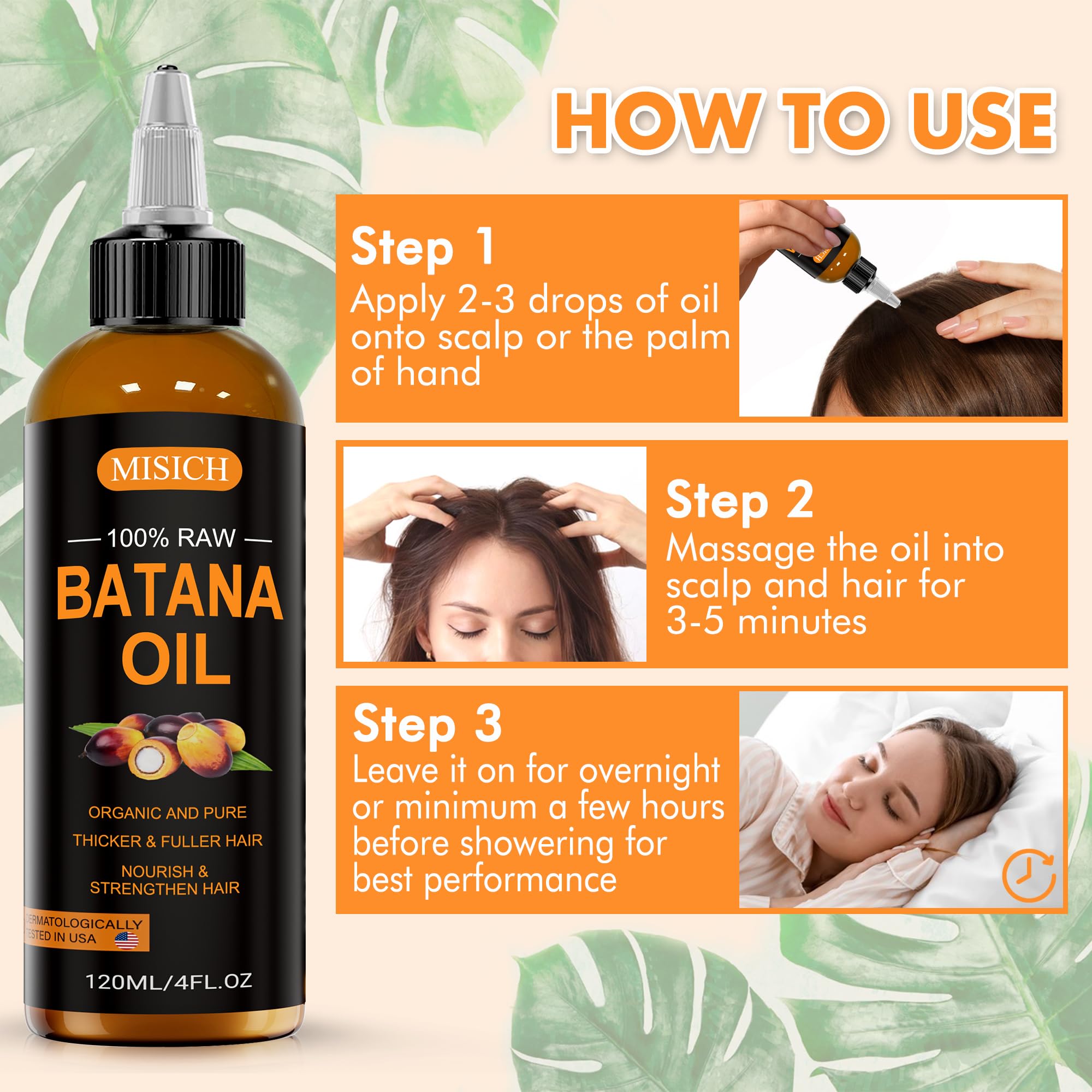 MISICH Batana Oil sourced from Honduras, natural care for hair.