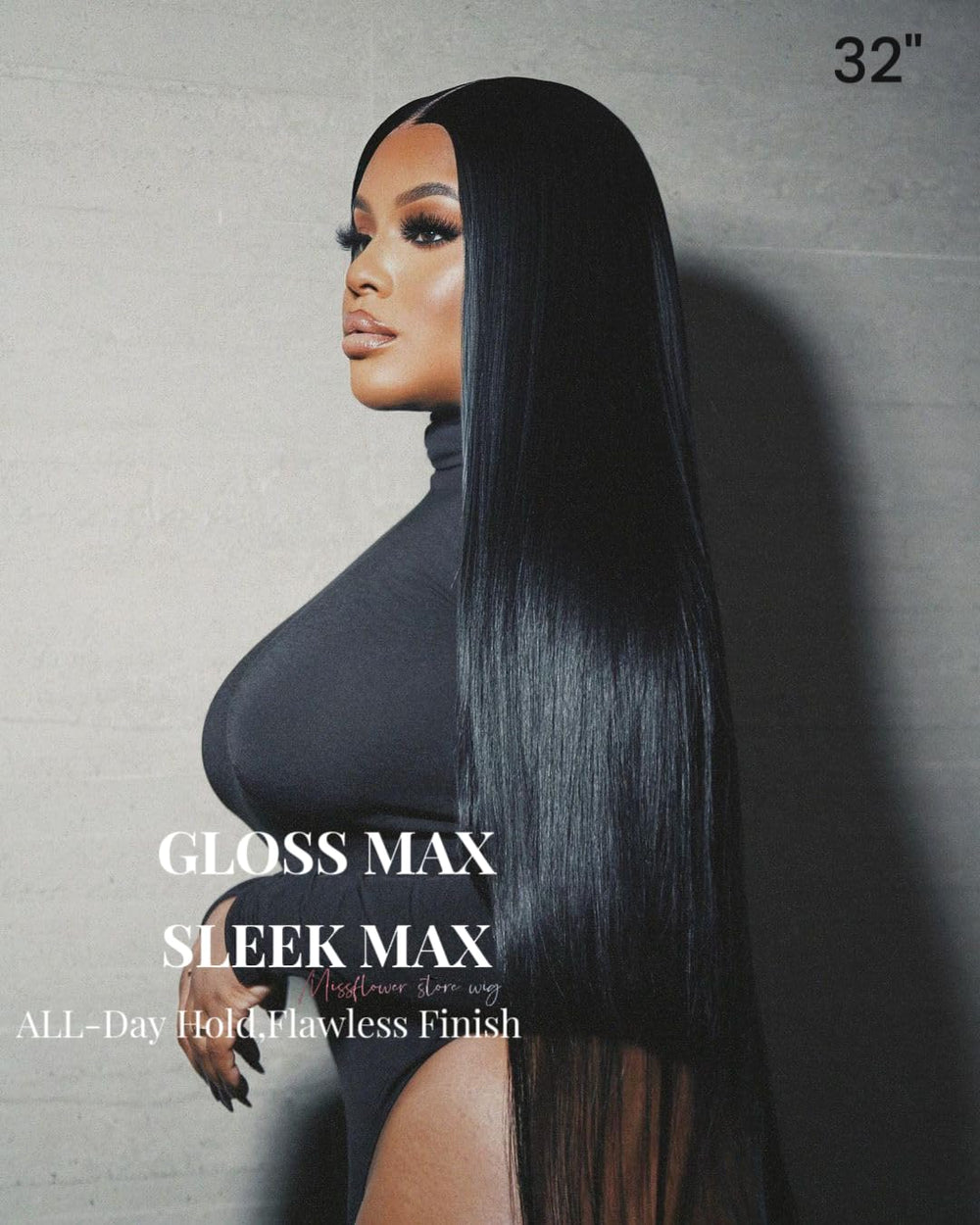 Miss Flower 250-density full-look wig delivers silky strands and dramatic volume.