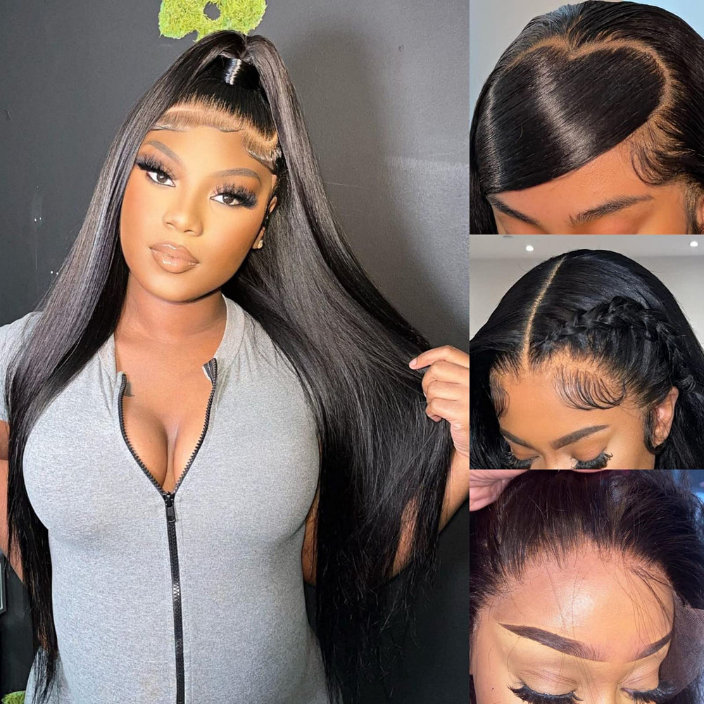 Miss Flower 250-density HD lace-front wig 26inch left-part for natural, versatile styling.