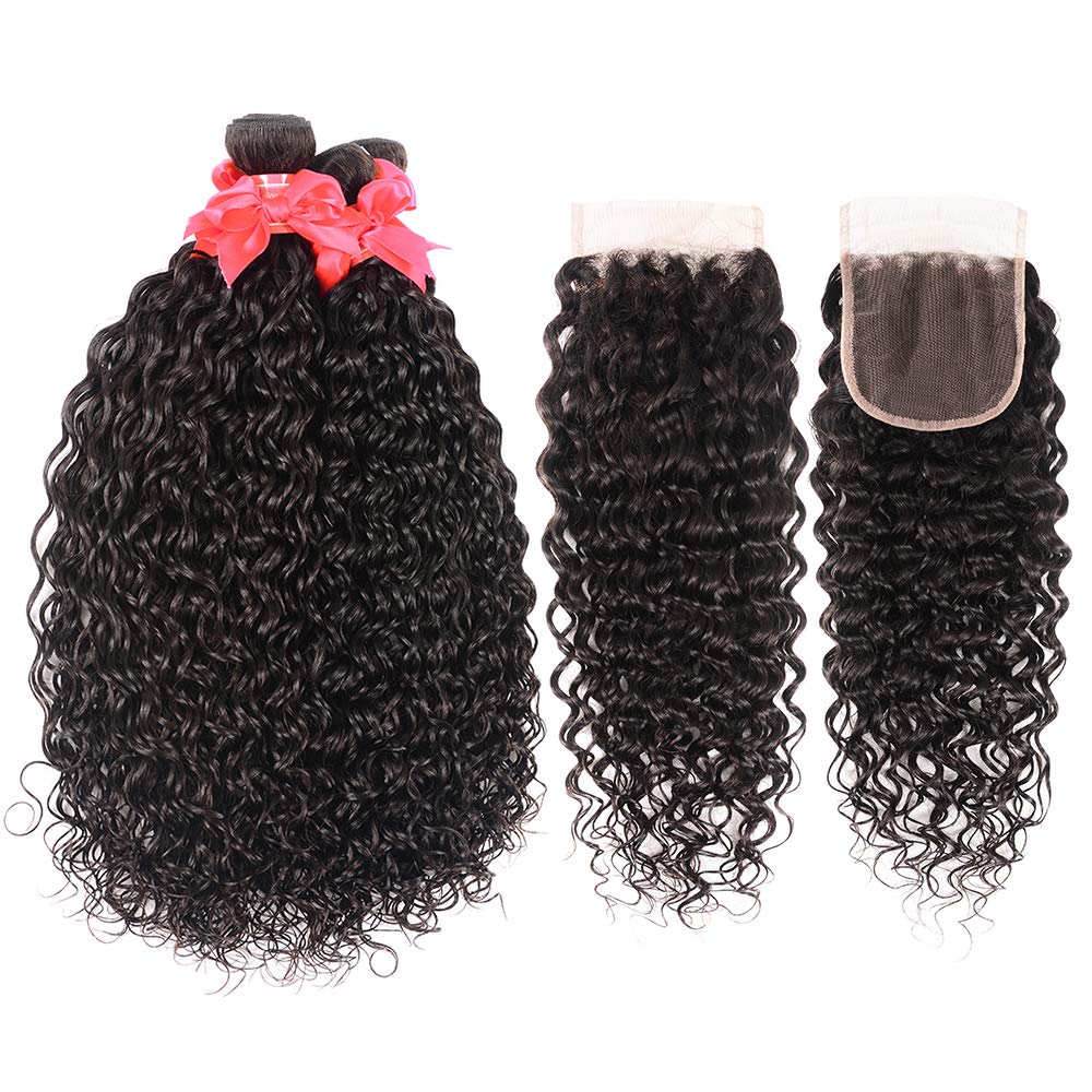 Miss GAGA wavy bundle weft close-up highlighting double stitching for durability.