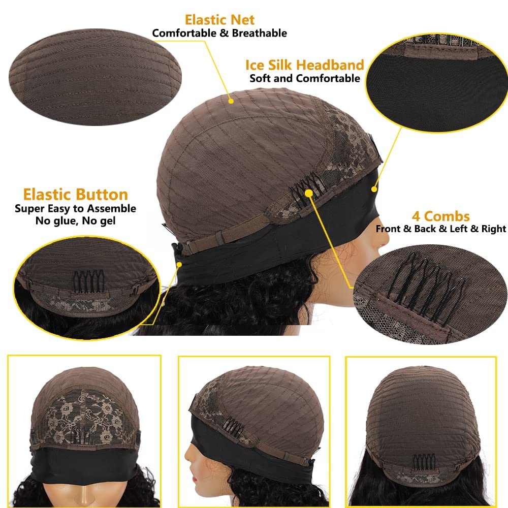 Miss Lee headband wig with interchangeable headbands for varied styles.