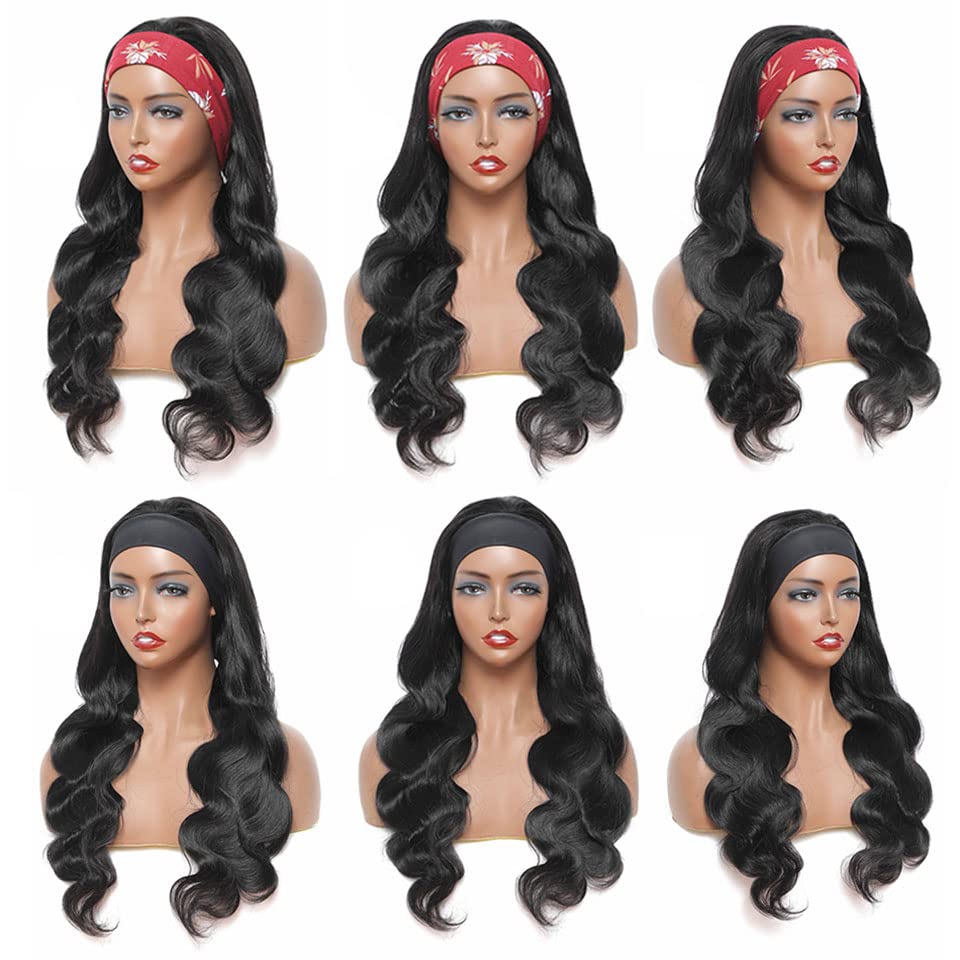 Miss Lee headband wig packaging includes lashes and wig cap for a complete look.