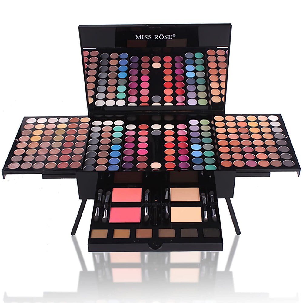 Miss Rose eyebrow powder set displays six shades for defined arches