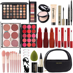Miss Rose M All In One kit outer packaging showing portable makeup set for travel-ready beauty
