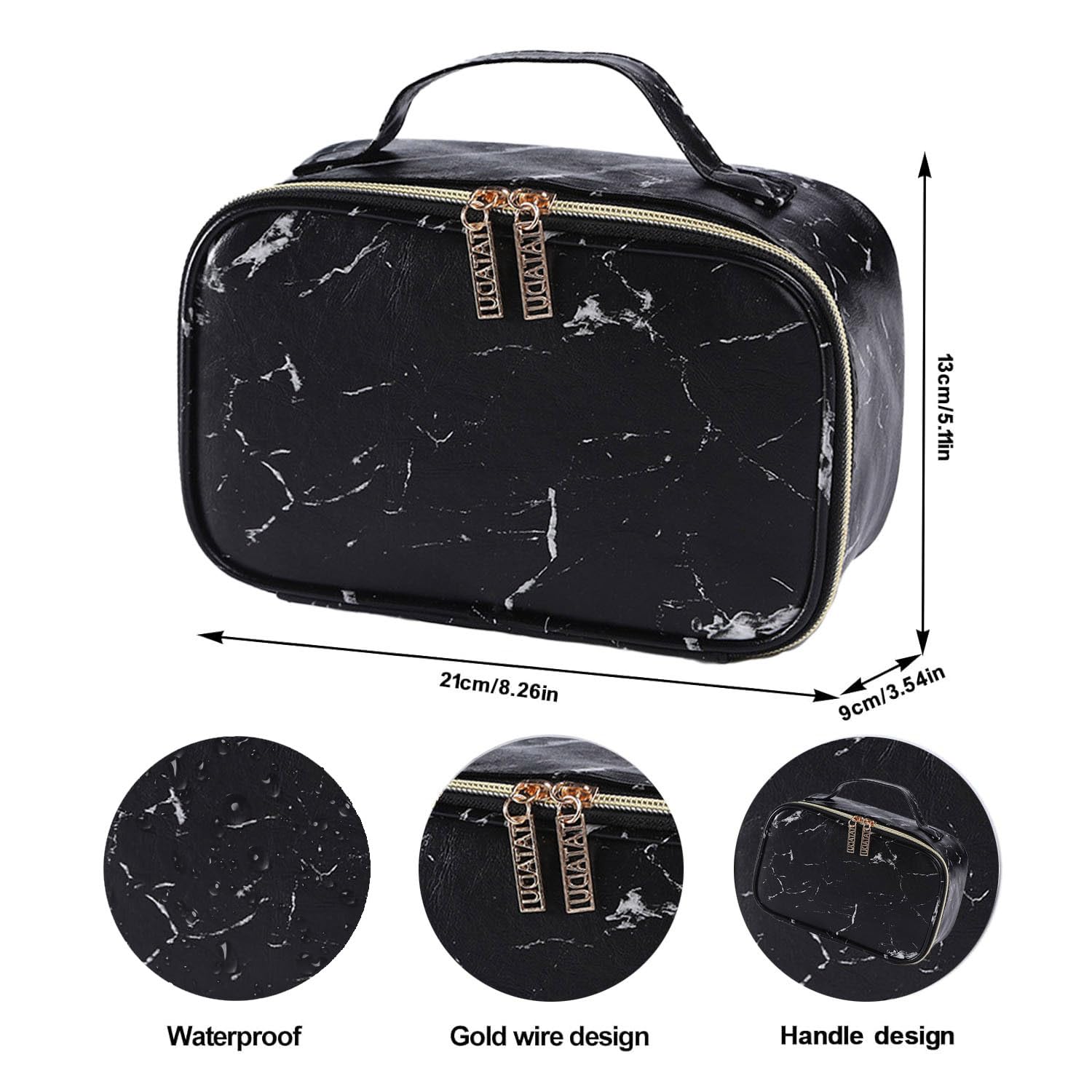 Miss Rose M All In One Makeup Kit fashionable cosmetic bag for travel-friendly organization.