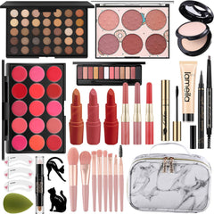 Miss Rose M makeup kit front view, travel-ready all-in-one beauty solution.