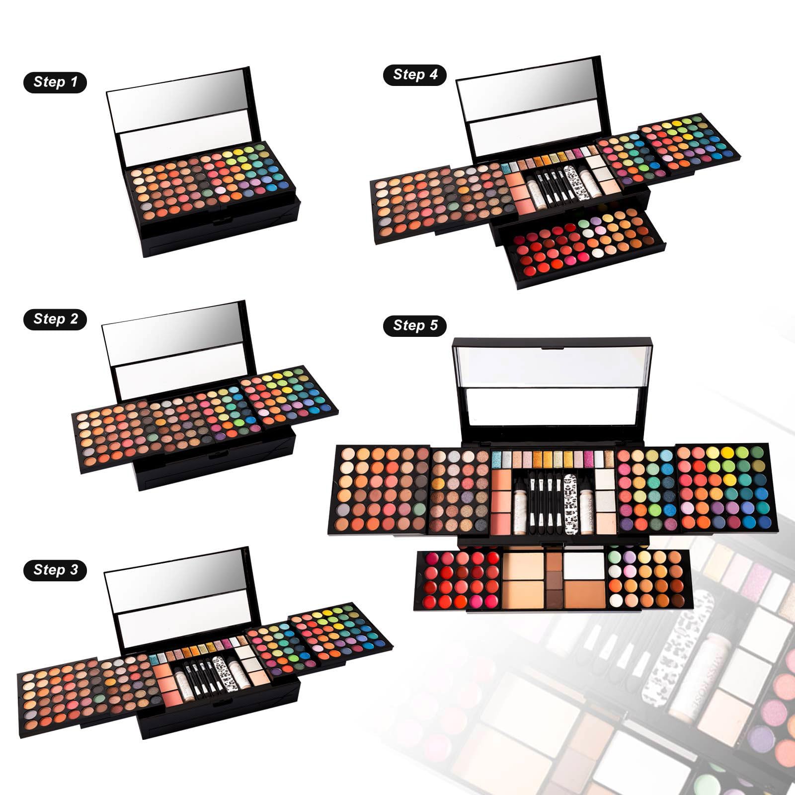 Miss Rose M187 Colors mascara eyeliner set defines lashes and crisp lines.
