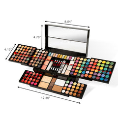 Miss Rose M187 Colors travel case highlights portable design with built-in mirror for on-the-go touchups.