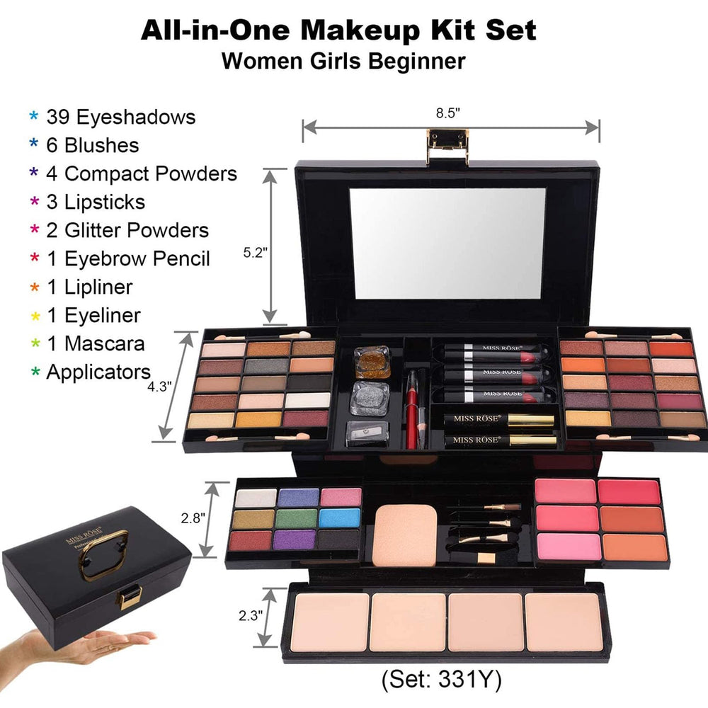 Miss Rose M58 eyeshadow swatches highlight rich pigments for bold makeup