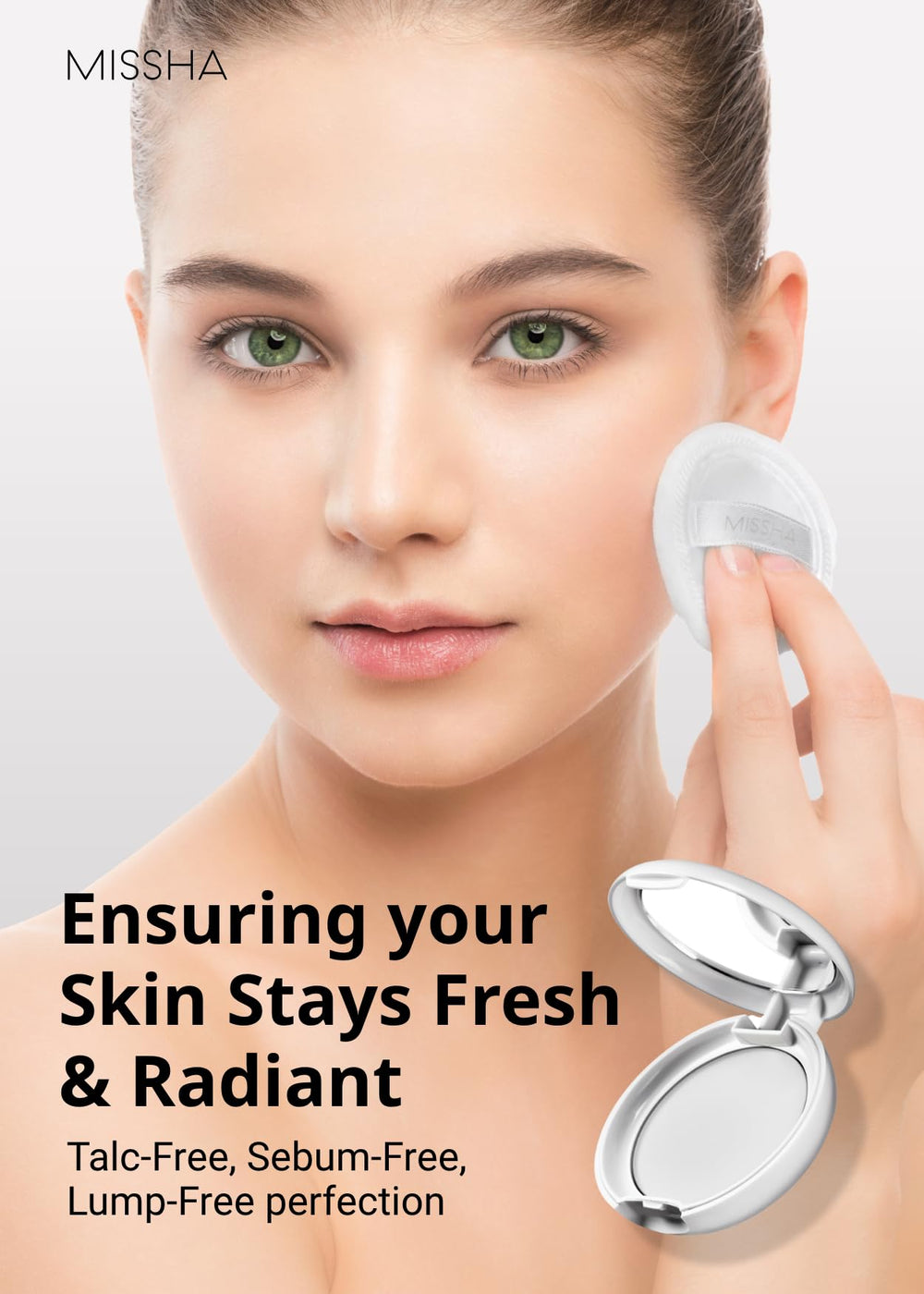 MISSHA Airy Pot application photo demonstrates smooth application for matte finish