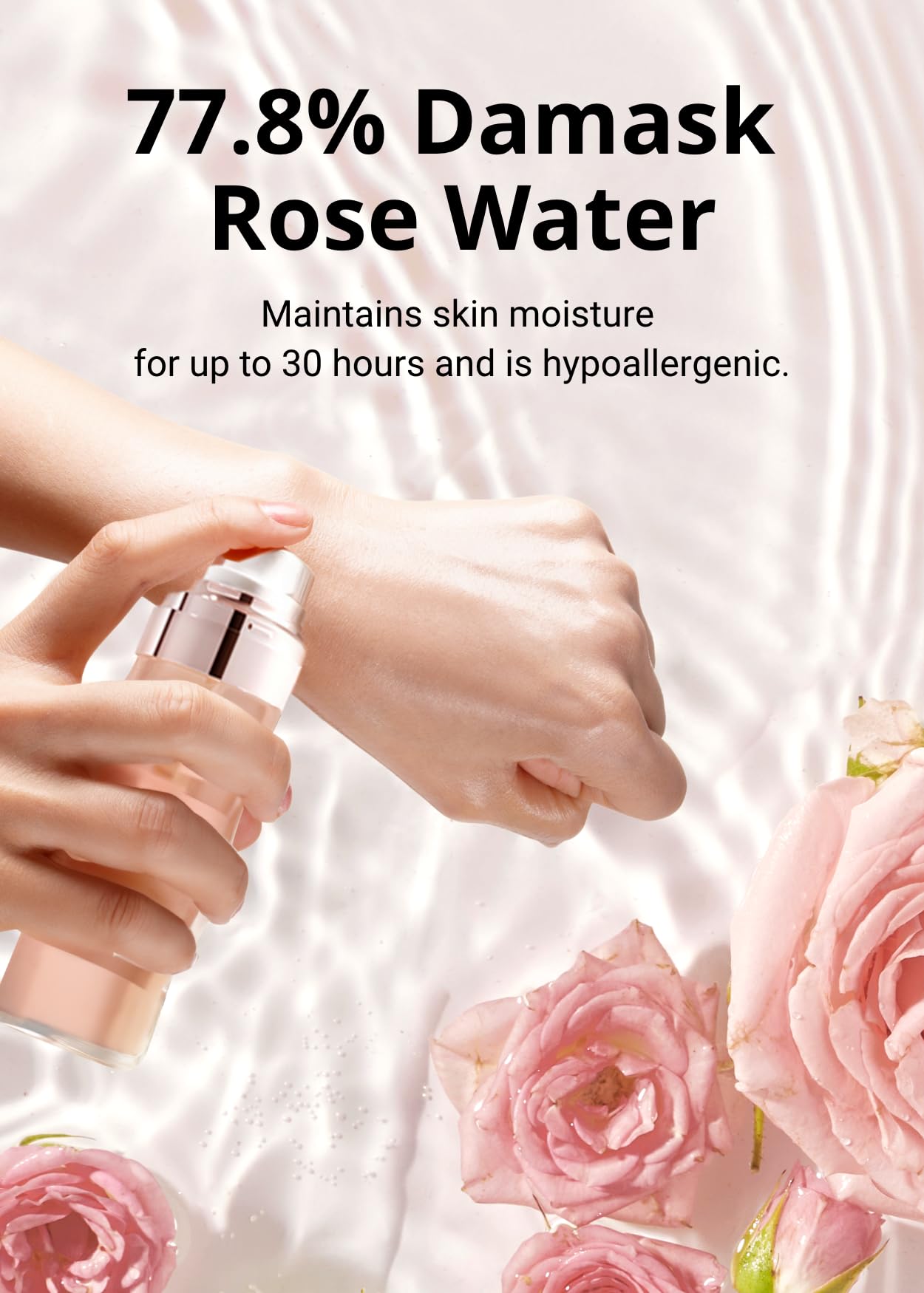 MISSHA Glow Skin Balm To Go Mist applied on face shows quick absorption and dewy finish