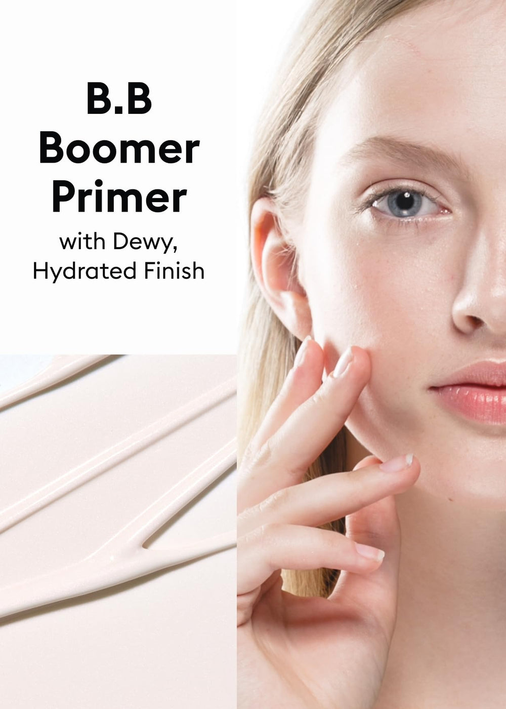 MISSHA M BB Boomer Primer shows squalene and moringa for hydrating base.