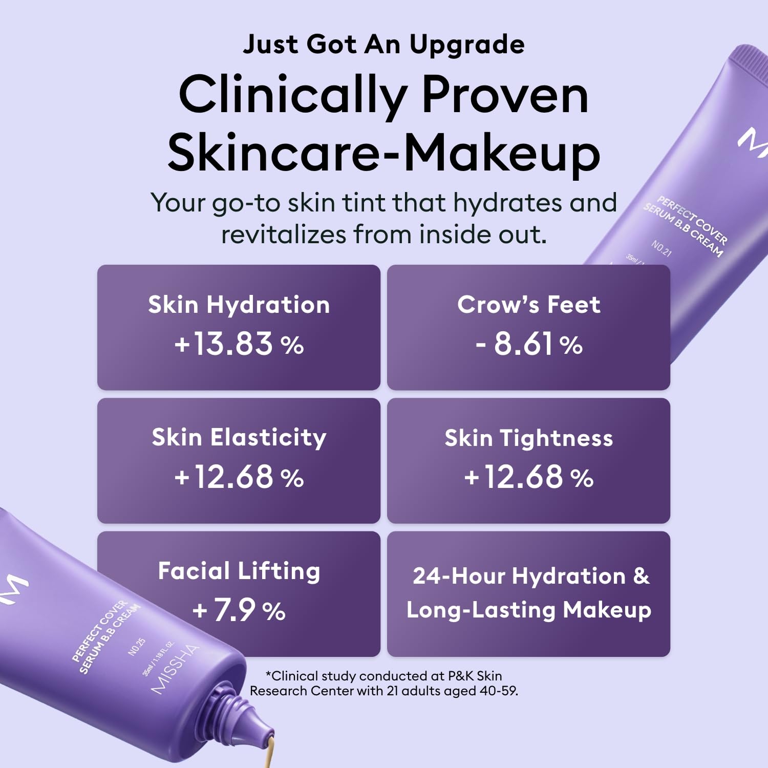 MISSHA M Perfect Cover Serum BB Cream No.23 hand-application demonstrates buildable coverage.