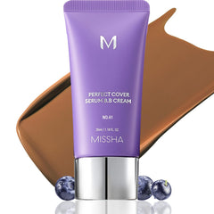 MISSHA M Perfect Cover Serum BB Cream No.41 bottle pump for lightweight hydration and natural glow