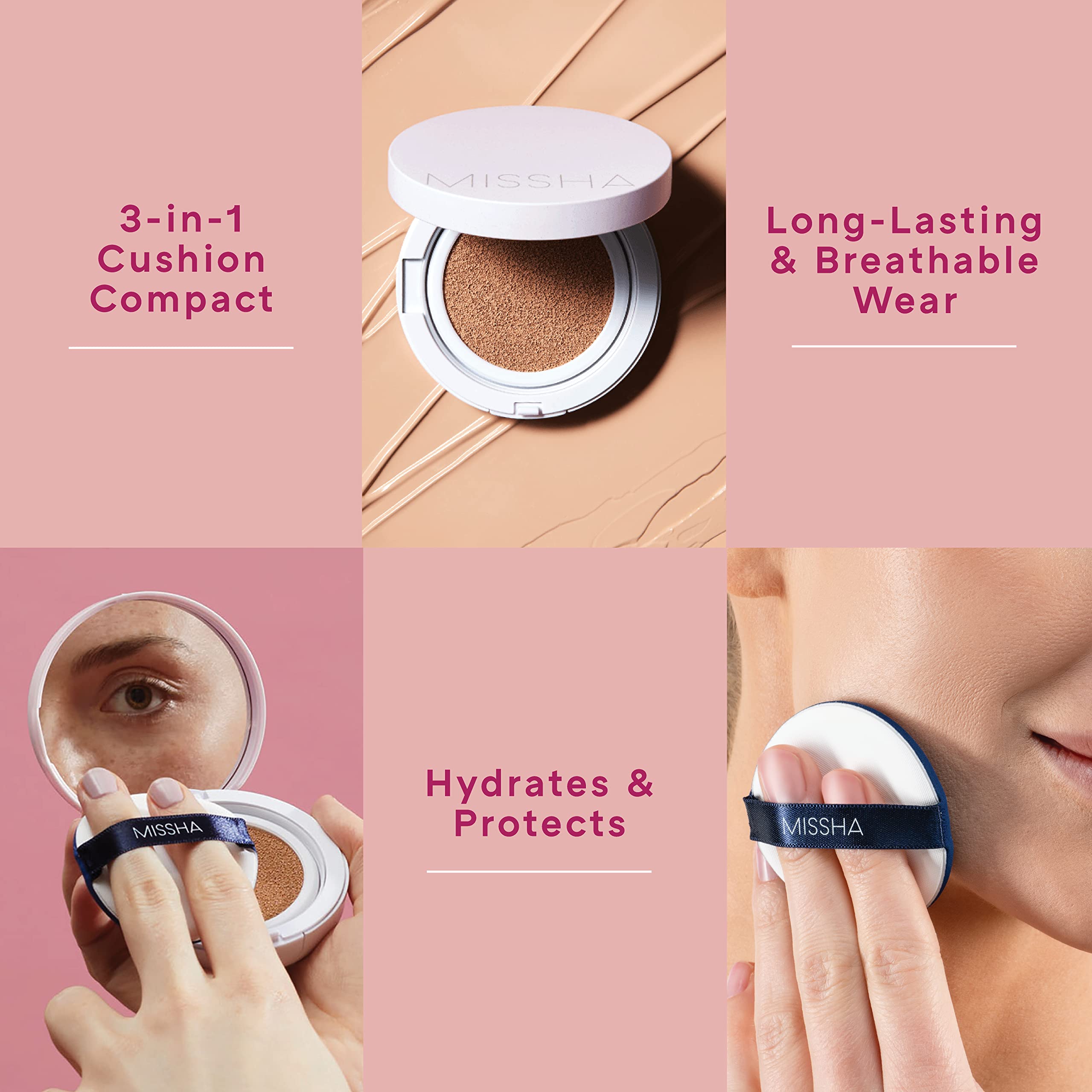 MISSHA Magic Cushion lets you customize coverage for your preferred finish.