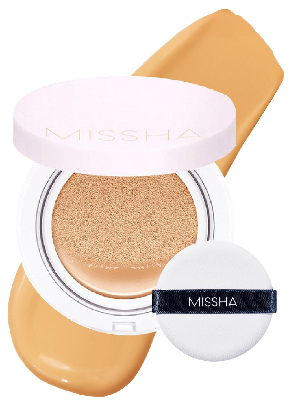 MISSHA Magic Cushion Foundation No.27 Honey Beige builds buildable coverage for medium skin.