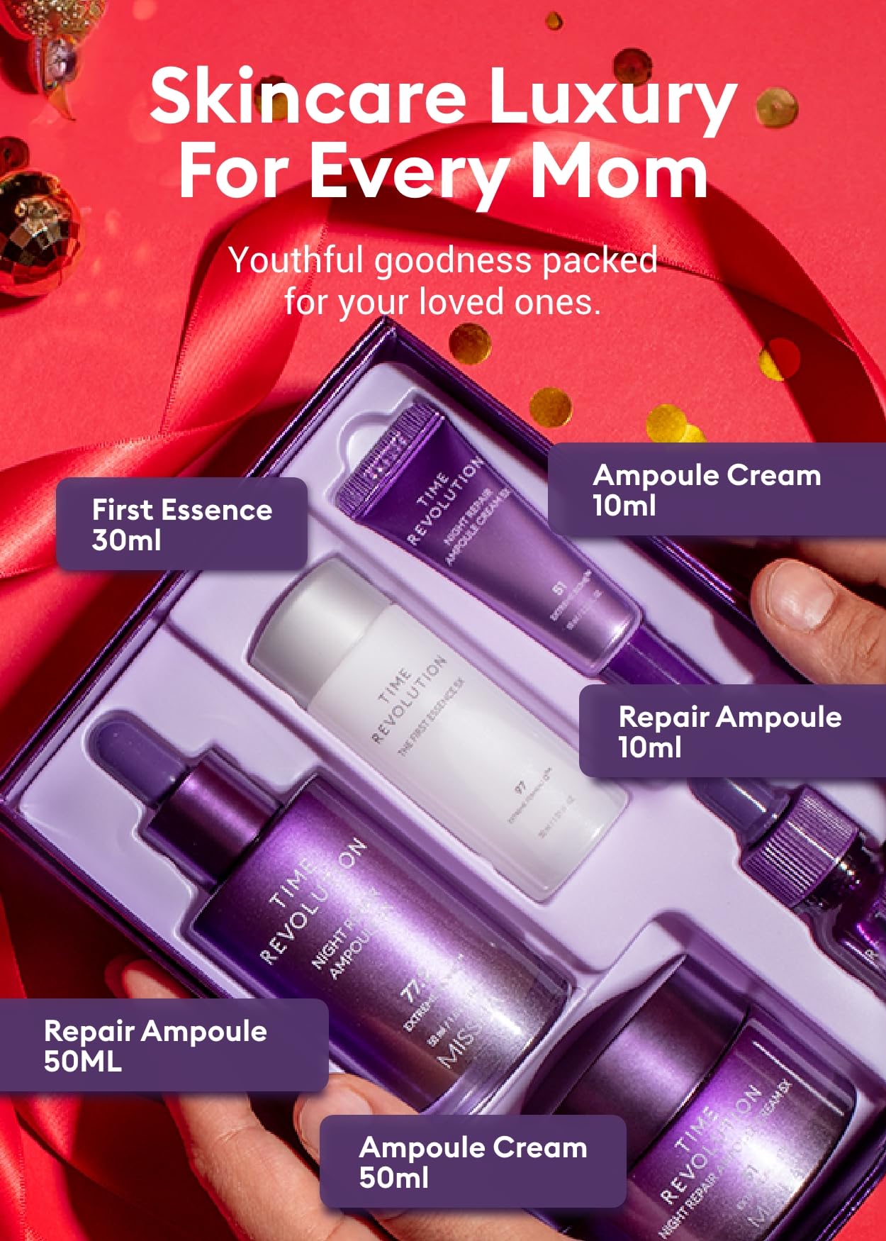 MISSHA Night Repair 5X glow swatches suggest improved radiance.