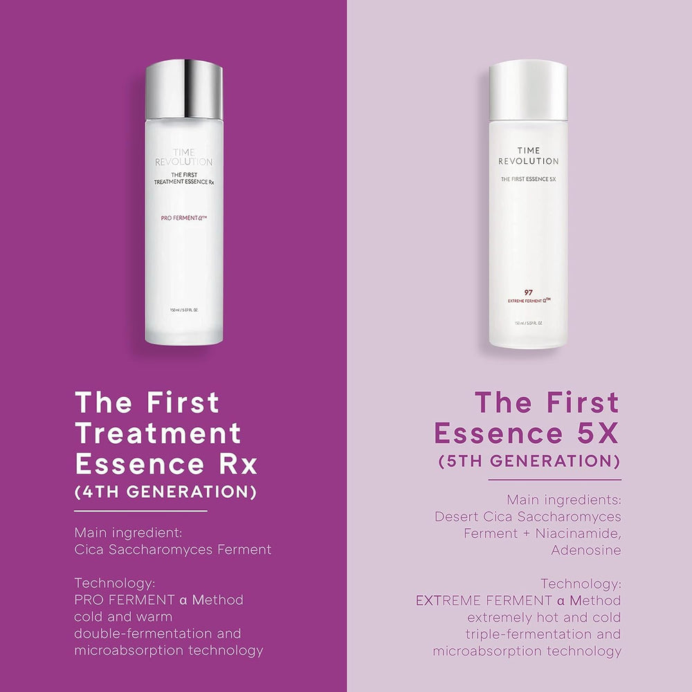 MISSHA Time Revolution First Essence 5X morning-night routine setup for versatile usage